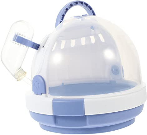 GRIRIW Plastikhäuschen Für Hamster Mit Trinkflasche Leichter Transportkäfig Transparenter Hamsterkäfig Für Kleine Haustiere Zum Reisen Spazierengehen Und Wandern