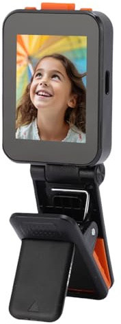 Selfie Monitor -skärmen med Fällbar Klämma, 1080p HD -telefon Bakre Kamera med Bluetooth 5.0, för IOS för Androids -smartphones
