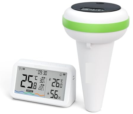 Wasserthermometer, Solar-Funk-Poolthermometer, 300 m, ultralange Übertragungsdistanz, Poolthermometer