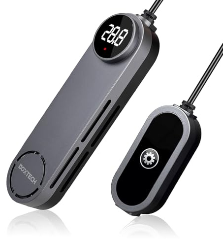 boxtech Mini Chauffage d'Aquarium, 75W Submersible Betta Aquarium Heater Rod avec Affichage numérique contrôle Externe, Réglage de la température