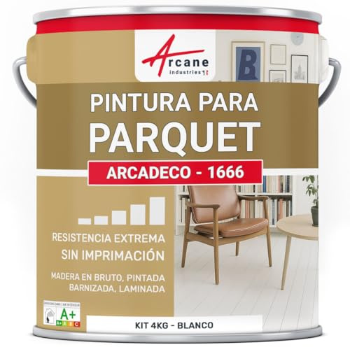 ARCANE INDUSTRIES Pintura para parquet : ARCADECO - 1666 - Blanco