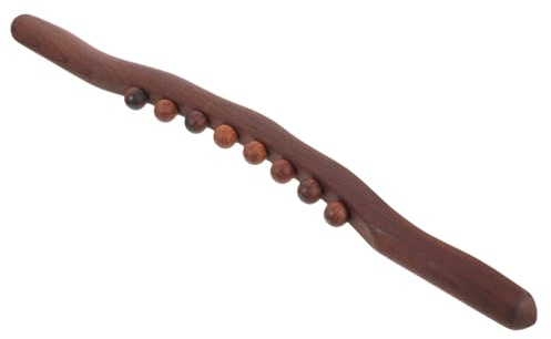 Holzmassagestab aus Buchenholz für Akupressur, Tragbar Braun | Befreundetes Einsteigerformat, Hautfreundliche Oberfläche, Einzigartiges Design, Leichte Ausführung, für Gesicht und Körper