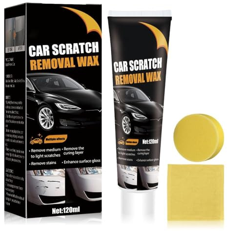 magimagi Car Scratch Remover, Scratch Remover Kit for Cars, Car Paint Scratch Repair, Car Polishing Kit with Sponge & Cloth, for Repair Paint Scratches, Marks, Abrasion, Stains