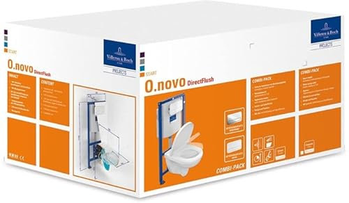 Villeroy&Boch Wand WC mit Deckel ViConnect O.novo 5660D2 600x800mm Weiß Alpin