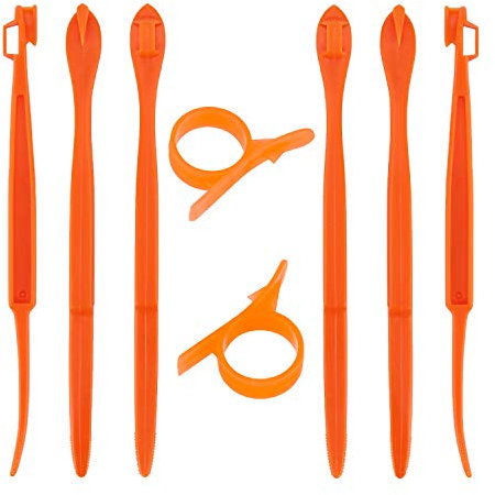 LUTER 6+2 Piezas Pelador de Naranja Plástico Cortador Gadget de Cocina para Naranja Aguacate