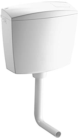 WC Spülkasten Aufputz tiefhängend Spülung 6 liter Toilettenspülkasten Weiß 3/8'