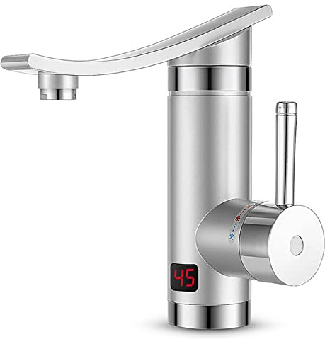 FXNFXLA 3000W Electric Instant Hot Water Heater Faucet LED Ambient Light Temperature Display Bathroom Kitchen Tankless Cold Heating Tap