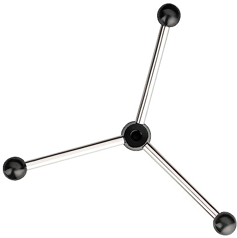 Turnstile, Lever Cross, Rotary Wheel Compatible with Scheppach DP60 Bench Drill - Round Handle Shape