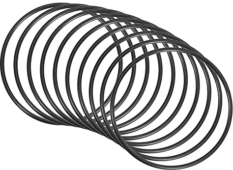 QUARKZMAN 10 Stücke Nitrilkautschuk Dichtung 85mm x 78,8mm x 3,1mm, Schwarz | O-Ring Gummiringe für Wasserhahn Klempner Reparatur Dichtung Verbindung