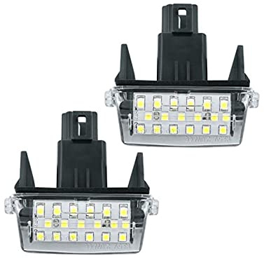 MUUGO 2 x Nummernschildbeleuchtung hinten für Toyota Auris Camry Corolla Esquire Highlander Prius Yaris Corolla Auto LED Weiß Autolampe