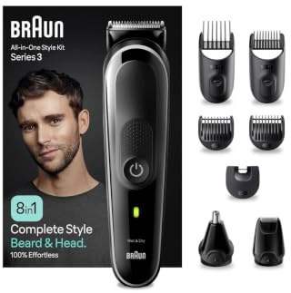 Braun Series 3 MGK3440 All-in-One Styling Kit 8-in-1 Herren Pflegeset