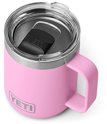 YETI Rambler stapelbarer Becher, vakuumisoliert, Edelstahl mit MagSlider-Deckel, 284 ml, Power Pink