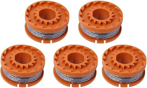 ORLOVA Nylon Spool Line,Grass Trimmer Spool, 5Pcs Lawn Mower Spool-Trimmer Spool & Line for Spear for Jackson S1825CT S3630CT S3630CT2 Strimmer Spool