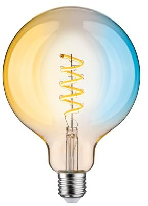 Paulmann 29161 Filament 230V Smart Home Zigbee LED Globe G125 E27 600lm 7,5W Tunable White dimmbar Gold Leuchtmittel