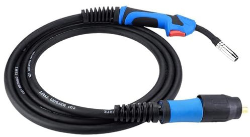 Schweißbrenner MB15AK Euro-Standard-Anschlussstück 3,8 M, Superleichter Schlauch, Robuste Konstruktion, für Argon-reiches CO2-Schweißen mit Hohem Strom