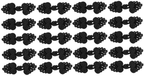 NUOBESTY 20 Stk Schnalle Haken Und Ösen Nähen Haken Und Ösen Zum Nähen Blazerknöpfe Brautgürtel Mantelknöpfe Weiße Outfits Hosenknopf Schwarzes Clip Kleidung Polypropylen Strickjacke