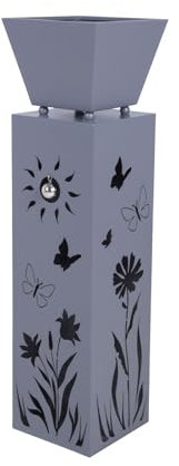 Gravidus Pflanzsäule Novella – Stilvolle Gartendeko mit Blumenmotiv