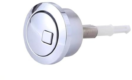 BAAQII 1-pack ersättningsknapp med en knapp, dubbel spolning system oval tryckknappmontering för Geberit Typ280
