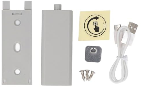 Push-To-Open-Türriegel Elektrischer Magnetischer Türöffner Verstellbar Für Schrank Schublade Schranktür (Hellgrau)