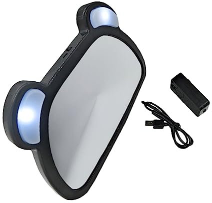 Holibanna Rückspiegel Mit Led-beleuchtung Für Rücksitz Verstellbarer Auto-innenspiegel Für Überwachung