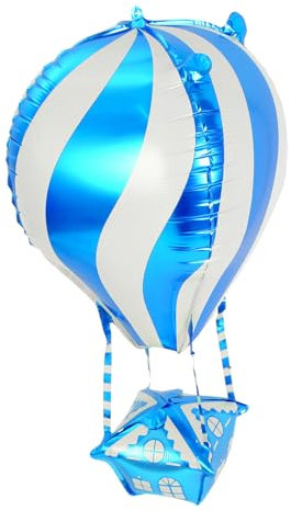 MAGICLULU 4 Stk. Heizballon heißluftballon Ballon aus Aluminiumfolie Geburtstagsfeier Ballon Aluminiumballons Reise-Party-Ballons aufblasbare Hochzeitsdekoration Blue