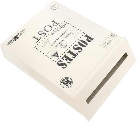 SHINEOFI Wandmontierter Briefkasten Im Vintage Amerikanische Mailbox Für Außenbereich Mit Zeitungsfach Dekorative Postbox Für Garten