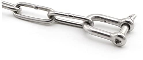 Cabilock 2 Stück D Ring Karabiner Robuste D Schäkel für Boots Industrieanwendungen Korrosionsbeständig Langlebig Einfache Handhabung für Hohe Lasten