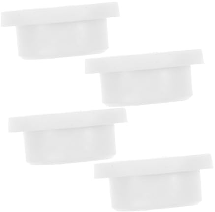 Rubber Sink Overflow Cover 4 Pcs White for Wash Basin | 22-24mm Aperture Fit, Easy Installation, Resistant to Deformation or Breakage, Homes and Guesthouses
