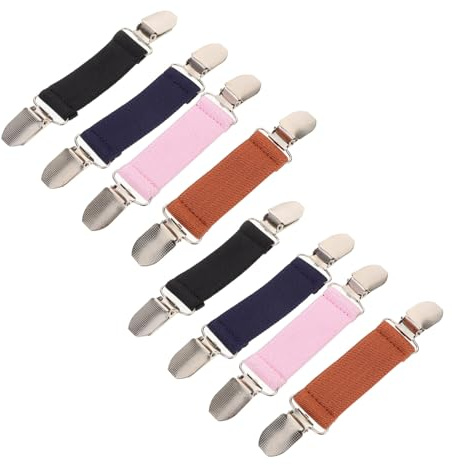 FRCOLOR 8 St Elastiska Handskklämmor: Vantklämmor - Handskklämma För Barn - Metallklämma För Vintervantar, Kläder, Koftor, Starkt Grepp