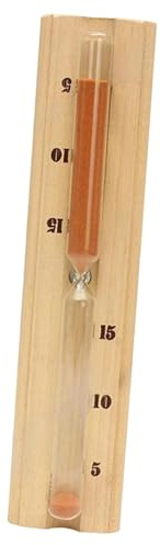 perfk Sauna-Sanduhr, Sanduhr aus, langlebig, unverzichtbar, hitzebeständig, tragbar, 15-Minuten-Sanduhr, Zeitmanagement