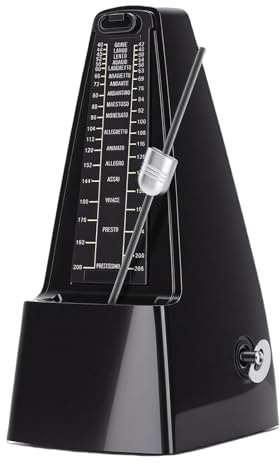 Mechanisches Metronom mit justierbarem Pendel – 40–208 BPM präzise Zeitmessung für Klavier, Gitarre & Violine – batterielos, klassisches Design, ideal für Musikschüler und Pro