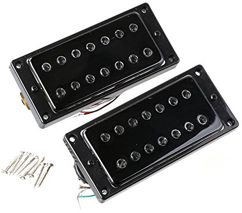 LYWS Humbucker Gitarren-Tonabnehmer mit 7 Saiten, Doppelspule, Schwarz