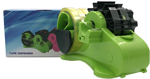 Klebebandspender Klebeabroller Abroller Klebefilm Tischabroller Klebefilm-Abroller Klebefilm mit Drehrad in 3,5 cm langen Klebestreifen