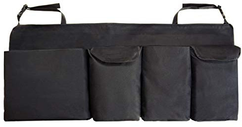 Ferocity Organiseur de Coffre avec 4 Poches Multi-Poche pour Siège Arrière de Voiture Organisateur Noir 40 x 100 cm [058]