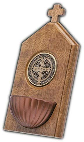 Intercession Holy Water Font (St Benedict Medal)