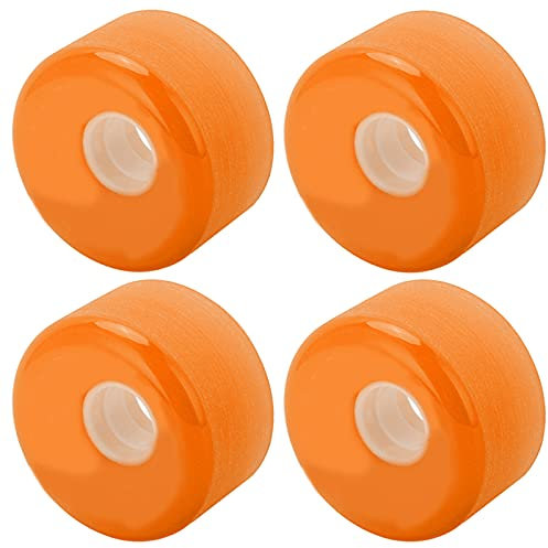 VGEBY Skateboard Rollen, 4 Stück Longboard Rollen Cruiser Rollen 80A Longboard Rollen 70mm Skateboard Ersatzrollen(Orange) Elektroroller