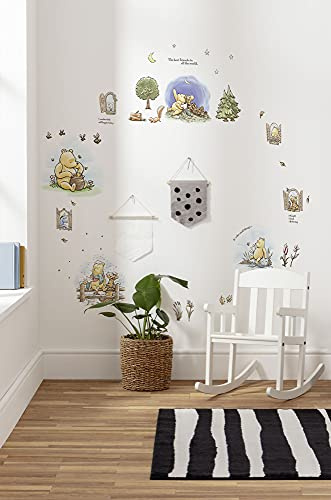 Disney Wandtattoo von Komar - Winnie the Pooh Adventures - 50 x 70 cm (Breite x Höhe) - 61 Teile - Pu, Bär, Hönig, Deco-Sticker, Wandaufkleber, Wandsticker, Wanddeko, Kinderzimmer - 14103h