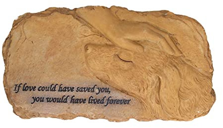 Pietre Commemorative per Cani da Compagnia Pietra Commemorativa Personalizzata per Gatti in Resina Pietra Commemorativa per Cani Personalizzata Pietra Tombale Impermeabile per Gatti Per Interni(B)