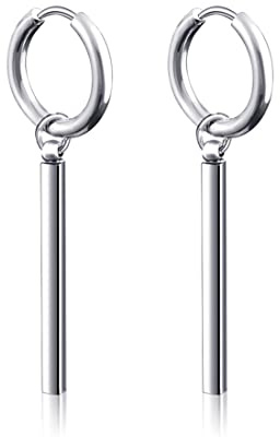 Clyhon Pendientes llamativos para Hombre Mujer, joyería Punk, Acero Inoxidable Chapado, hipoalergénico para oídos sensibles