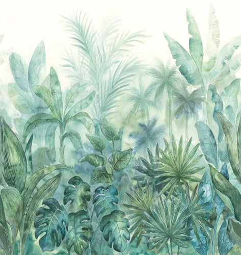 A.S. Création 392301 The Wall II Papier peint intissé Motif jungle | Motif de feuilles naturelles en mur d'accent – Intissé mat, facile à poser & décoller – Pour salon & chambre