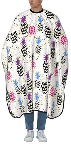 Cape De Coupe De Cheveux Ananas Drôle Capes De Coiffeur Professionnelle Cape De Barbier Portable Cape De Cheveux Pour Couper Coiffure Adultes