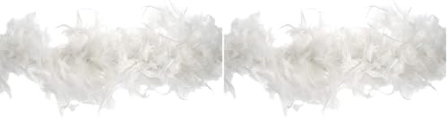Trimits TD0075 Marabou-Federboa, Weiss, 1.8 metre x 12 cm (Packung mit 2)