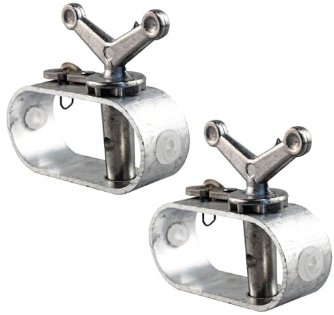 Tensor de cable de cuerda para alberca, cabrestante de aluminio, cabrestante de trinquete de resorte de aluminio para asegurar piscinas redondas y ovaladas, 2 unidades