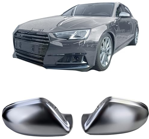 Spiegelkappen Silber Matt zum Austausch für Audi A6 4G 11-18 mit Spur Assistent