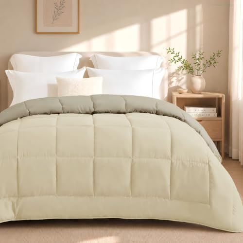 DALINA Edredón de Fibra para Cama 150, 240 x 220 cm, 170gr/M², Beige