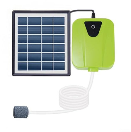 Solar-Energiespeicherung, USB-Sauerstoffpumpe, Doppelzweck-Sauerstoffpumpe, Solar- und USB-betriebenes Ersatzwerkzeug (grün)