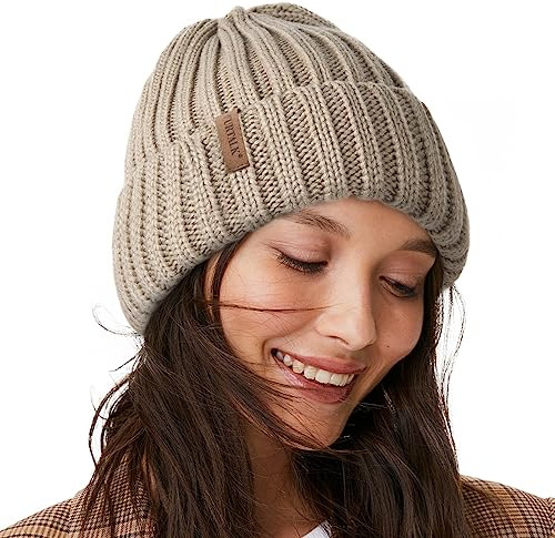 FURTALK Strickmütze aus Atmungsaktivem und Leichtem Polyacrylnitril Damen Wintermütze