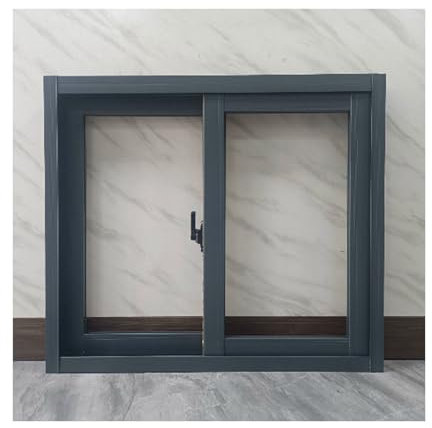 LVLDAWA Horizontale Schiebefenster Aus Aluminium, Schiebefenster Aus Glas Für Den Hausgebrauch, Wohnmobil-Belüftungsfenster Für Schuppen Für Badezimmer Spielhaus(60x80cm)