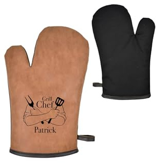 Grillhandschuh (Für Rechtshänder) personalisiert//Geschenk Grillen personalisiert