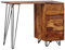 Snsowed Escritorio, Mesa Escritorio, Escritorio Orden, Escritorio Gaming, Office Desk, Mesa Escritorio Ordenador, con 1 cajón y 1 Armario de Madera Maciza de sheesham